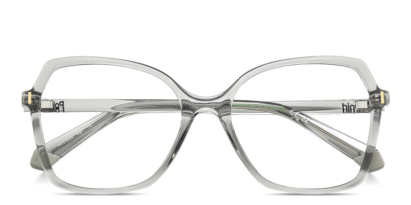 Shop Polaroid Logo Cat-Eye Eyeglasses in Grey online.