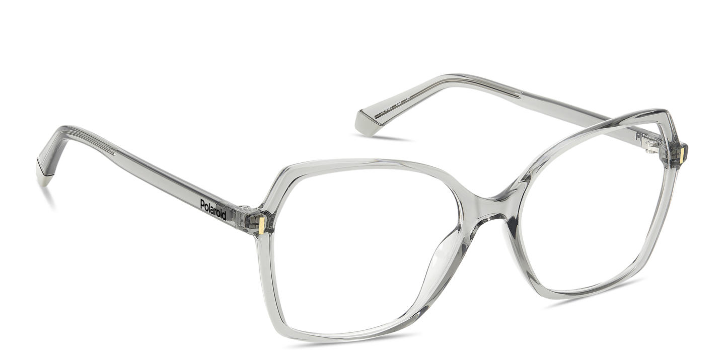 Shop Polaroid Logo Cat-Eye Eyeglasses in Grey online.