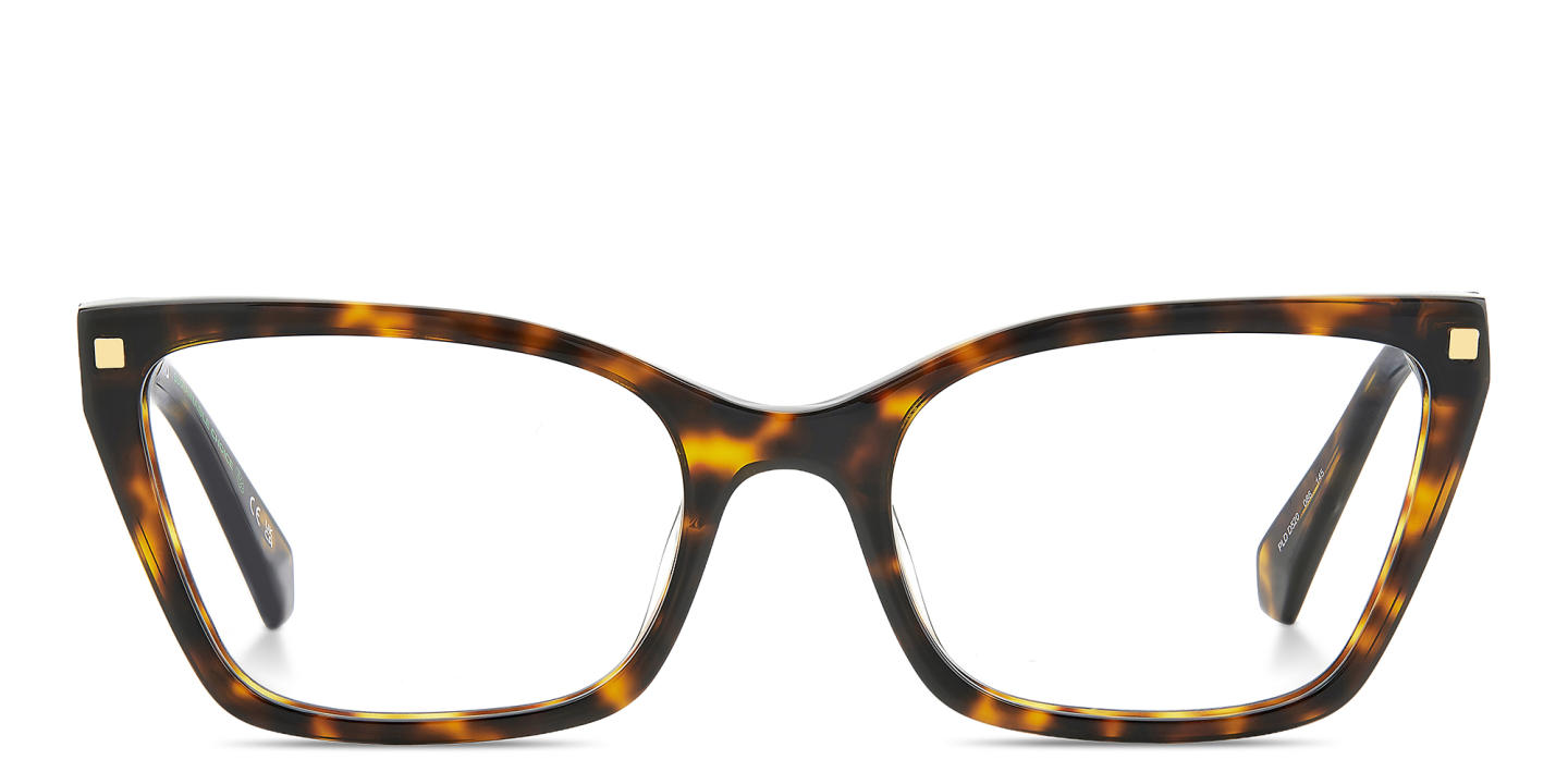 Polaroid Logo Cat-Eye Eyeglasses in Havana – Product Photo 0