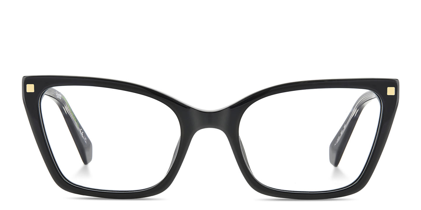 Polaroid Logo Cat-Eye Eyeglasses in Black – Product Photo 0