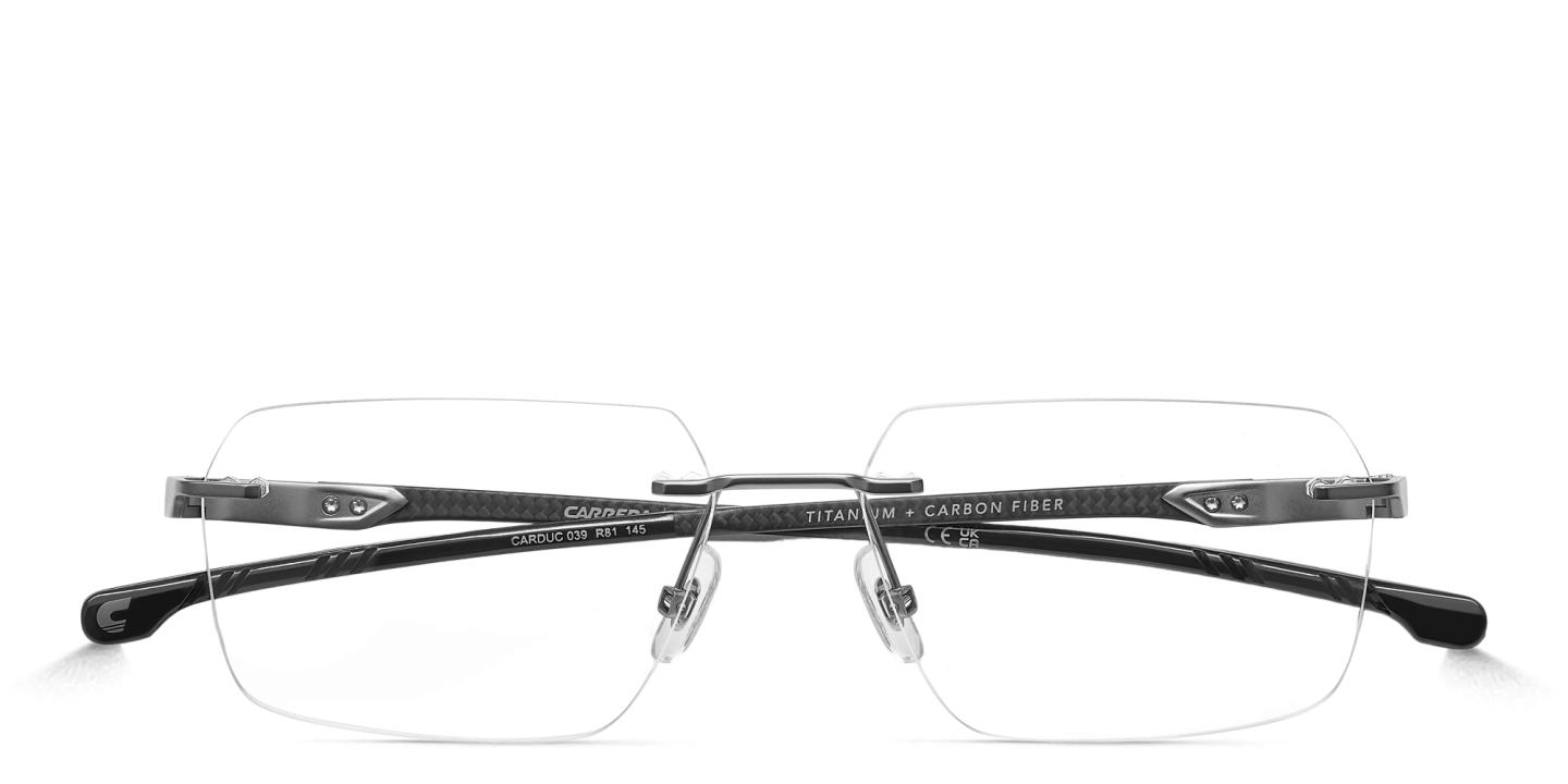 Carrera Ducati Carduc Rimless Rectangle Eyeglasses in Grey – Product Photo 2