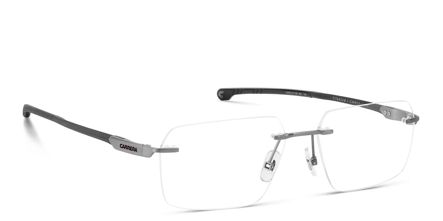 Carrera Ducati Carduc Rimless Rectangle Eyeglasses in Grey – Product Photo 3