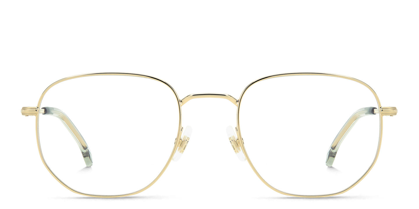 Carrera Logo Irregular Eyeglasses in Gold – Product Photo 0
