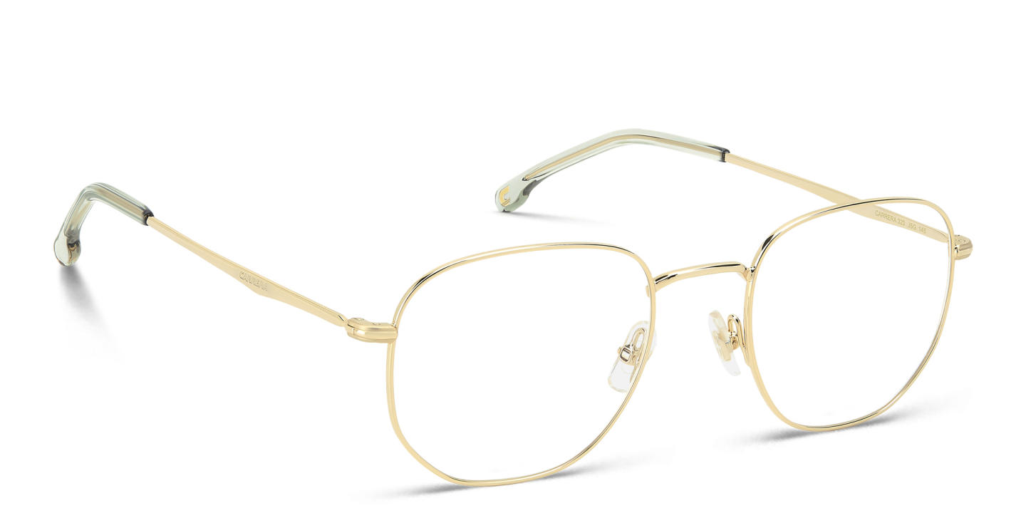 Carrera Logo Irregular Eyeglasses in Gold – Product Photo 3