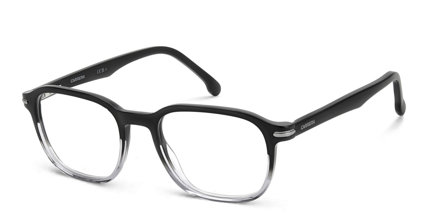 Carrera Logo Square Eyeglasses in Black – Product Photo 1