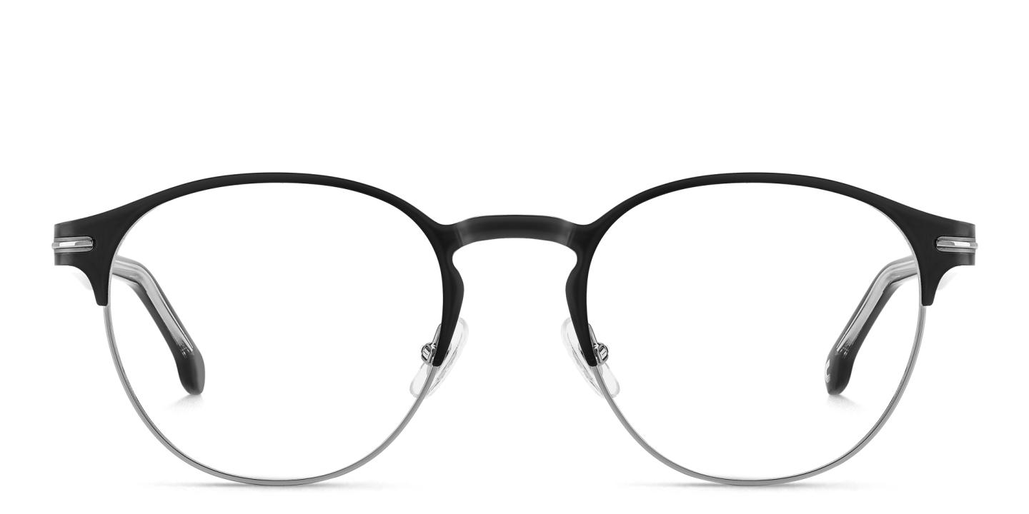 Shop Carrera Logo Round Eyeglasses in Black online.