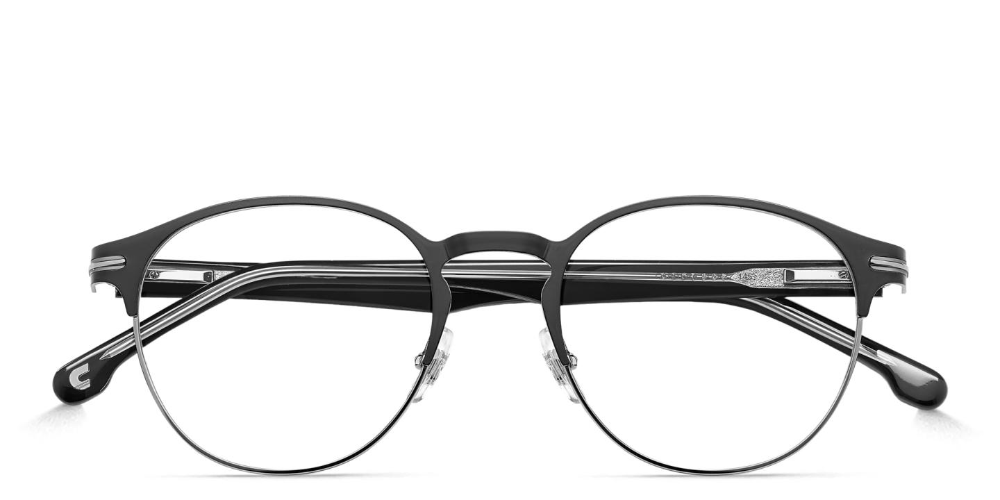 Shop Carrera Logo Round Eyeglasses in Black online.