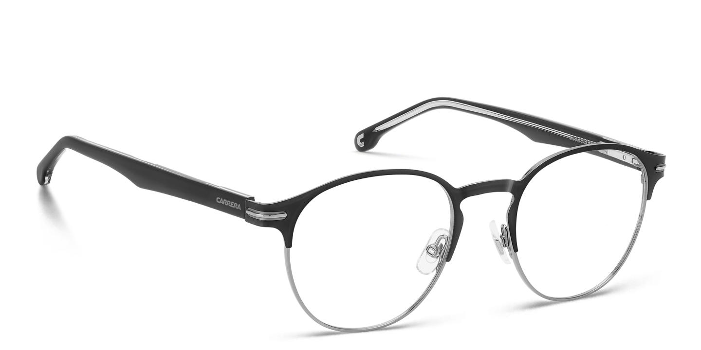 Shop Carrera Logo Round Eyeglasses in Black online.