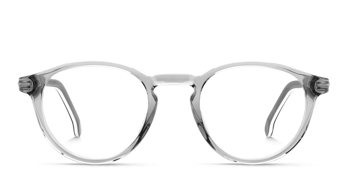 Shop Carrera Unisex Logo Round Eyeglasses in Grey online.