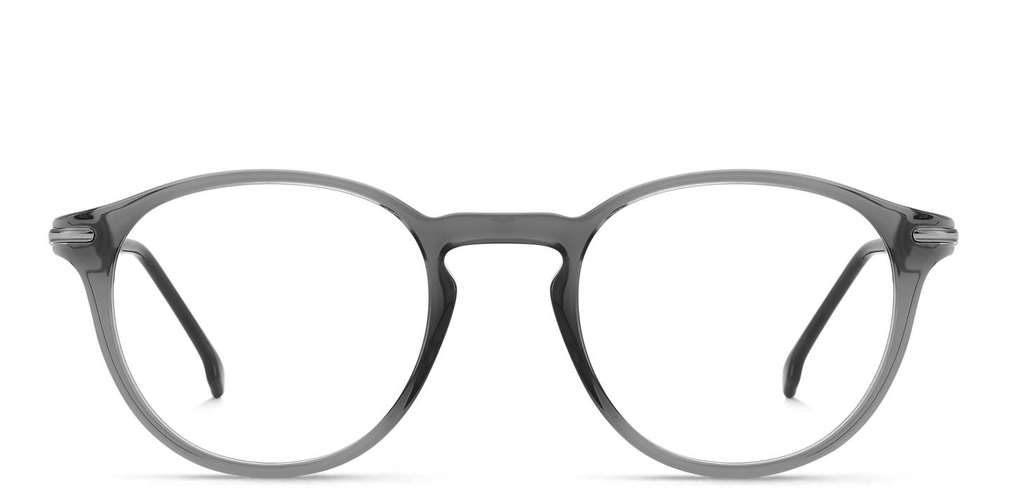 Shop Carrera Logo Unisex Round Eyeglasses in Grey online.