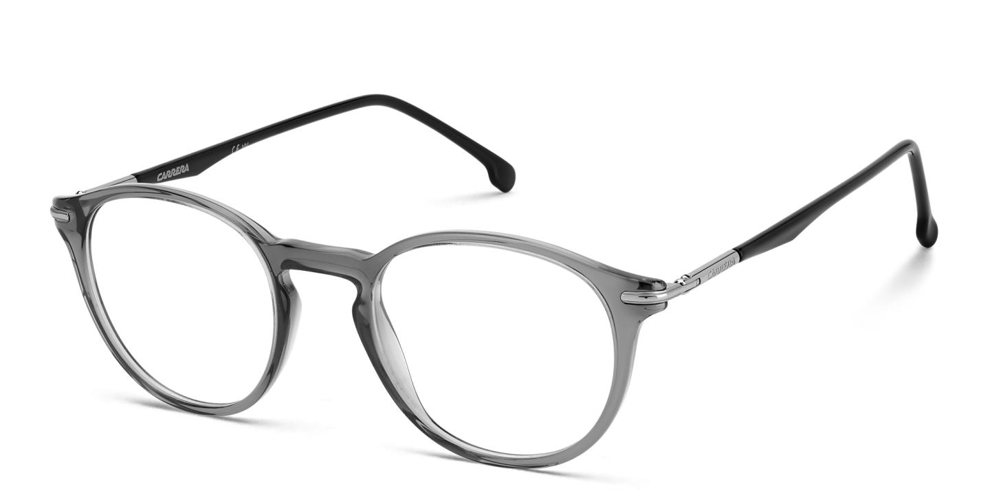 Shop Carrera Logo Unisex Round Eyeglasses in Grey online.