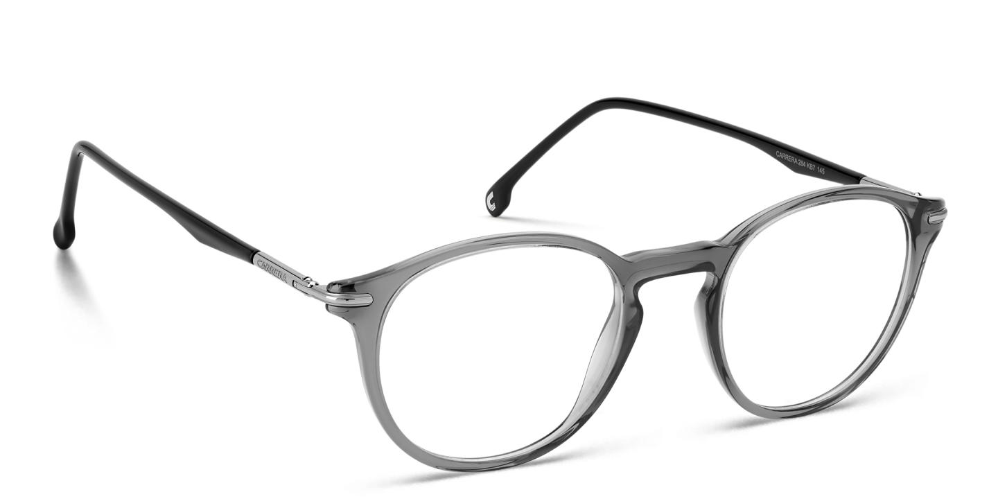 Shop Carrera Logo Unisex Round Eyeglasses in Grey online.