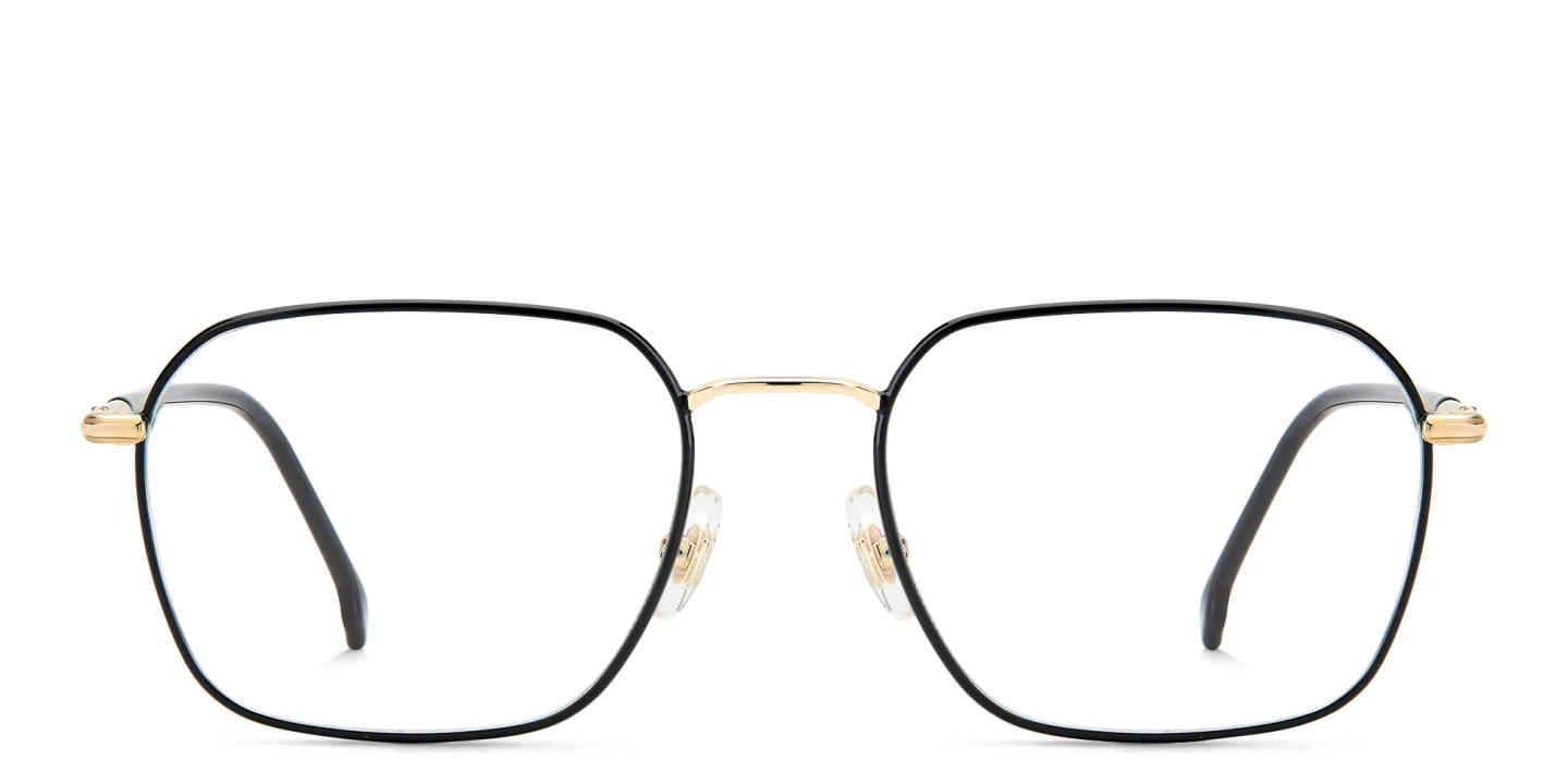 Shop Carrera Logo Unisex Irregular Eyeglasses in Black online.