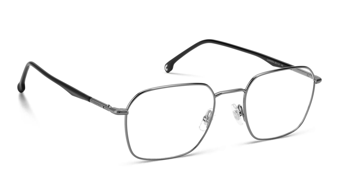 Shop Carrera Logo Unisex Irregular Eyeglasses in Gunmetal online.