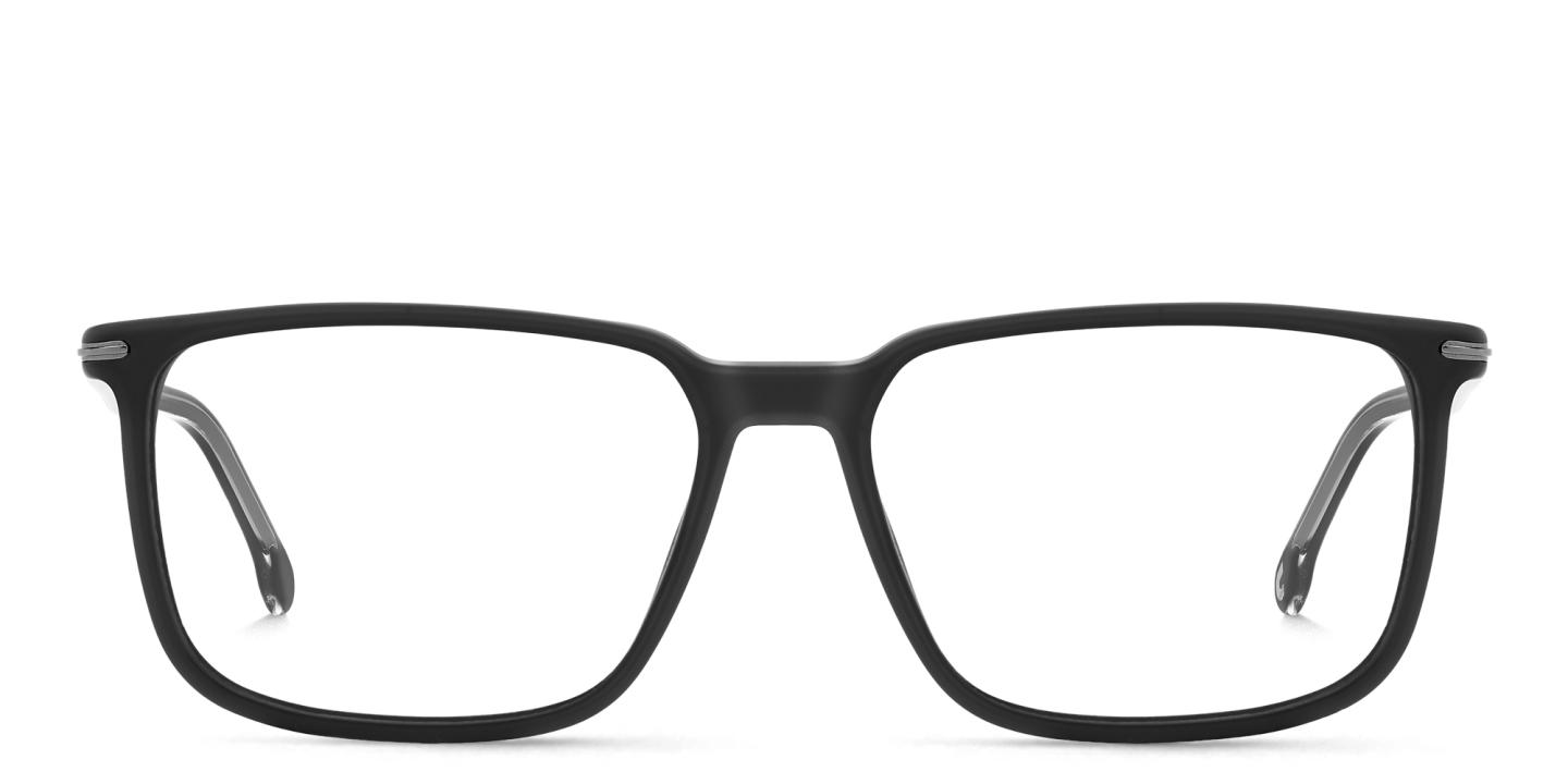 Shop Carrera Logo Rectangle Eyeglasses in Black online.