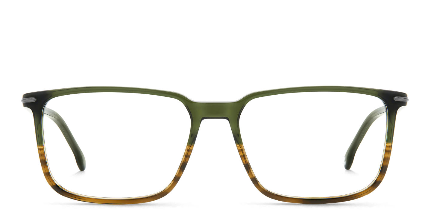 Shop Carrera Logo Rectangle Eyeglasses in Green online.