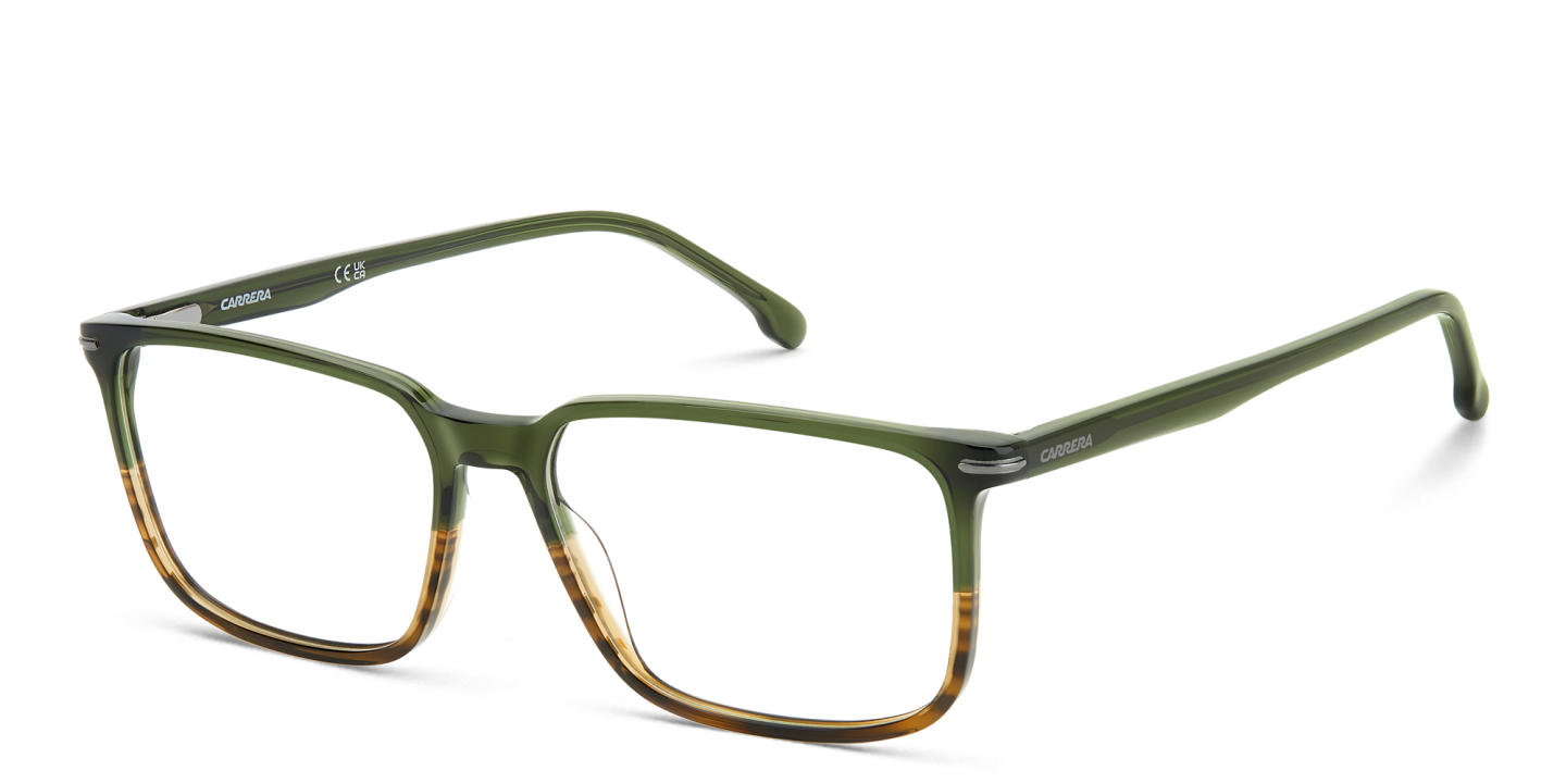 Shop Carrera Logo Rectangle Eyeglasses in Green online.