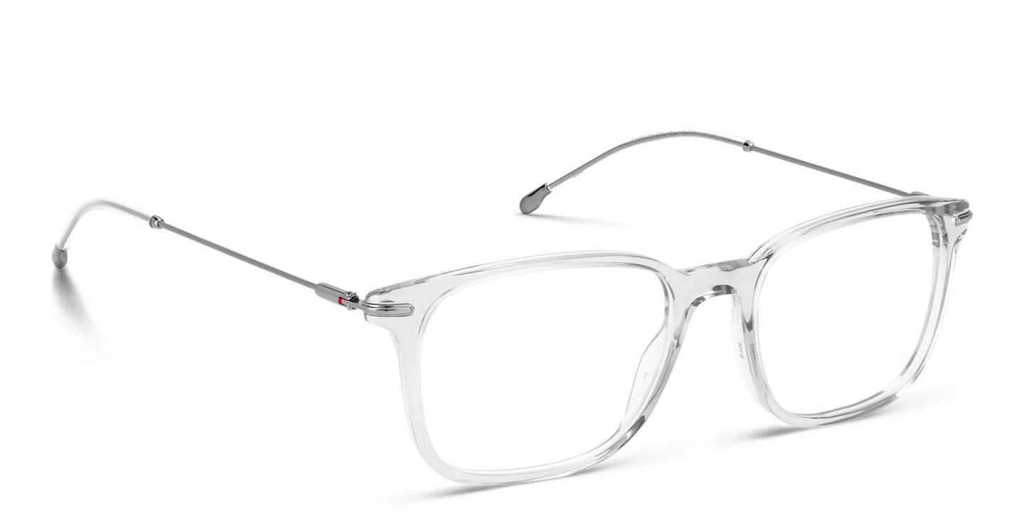 Shop Carrera Logo Rectangle Eyeglasses in Grey online.