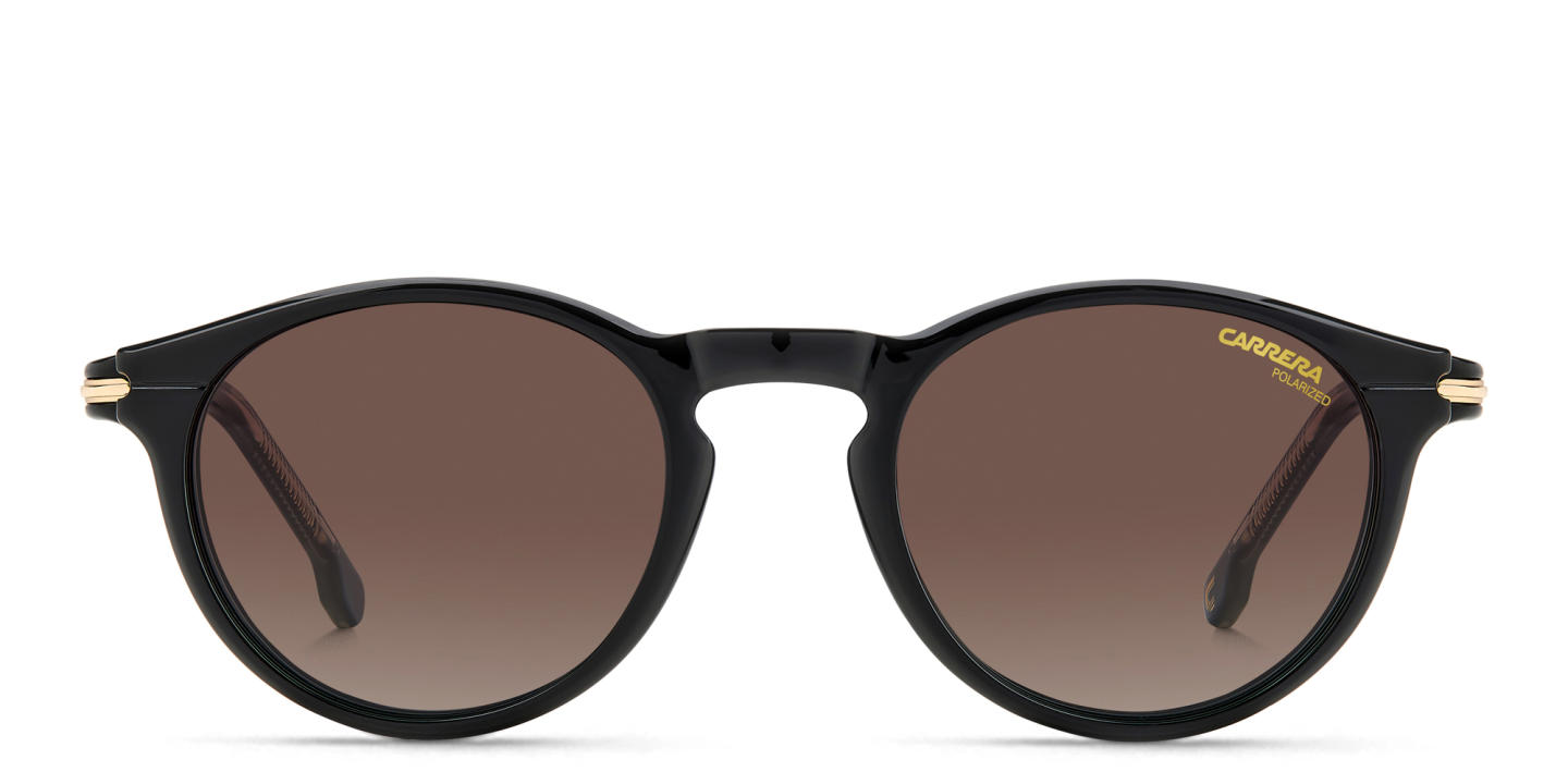 Carrera Logo Unisex Round Eyeglasses in Black – Product Photo 0