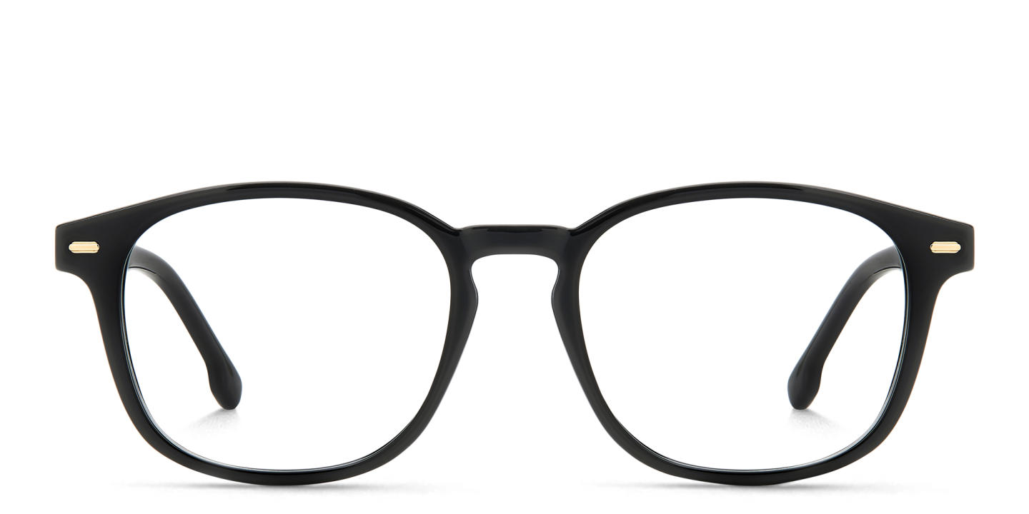 Shop Carrera Logo Kids Square Eyeglasses in Black online.