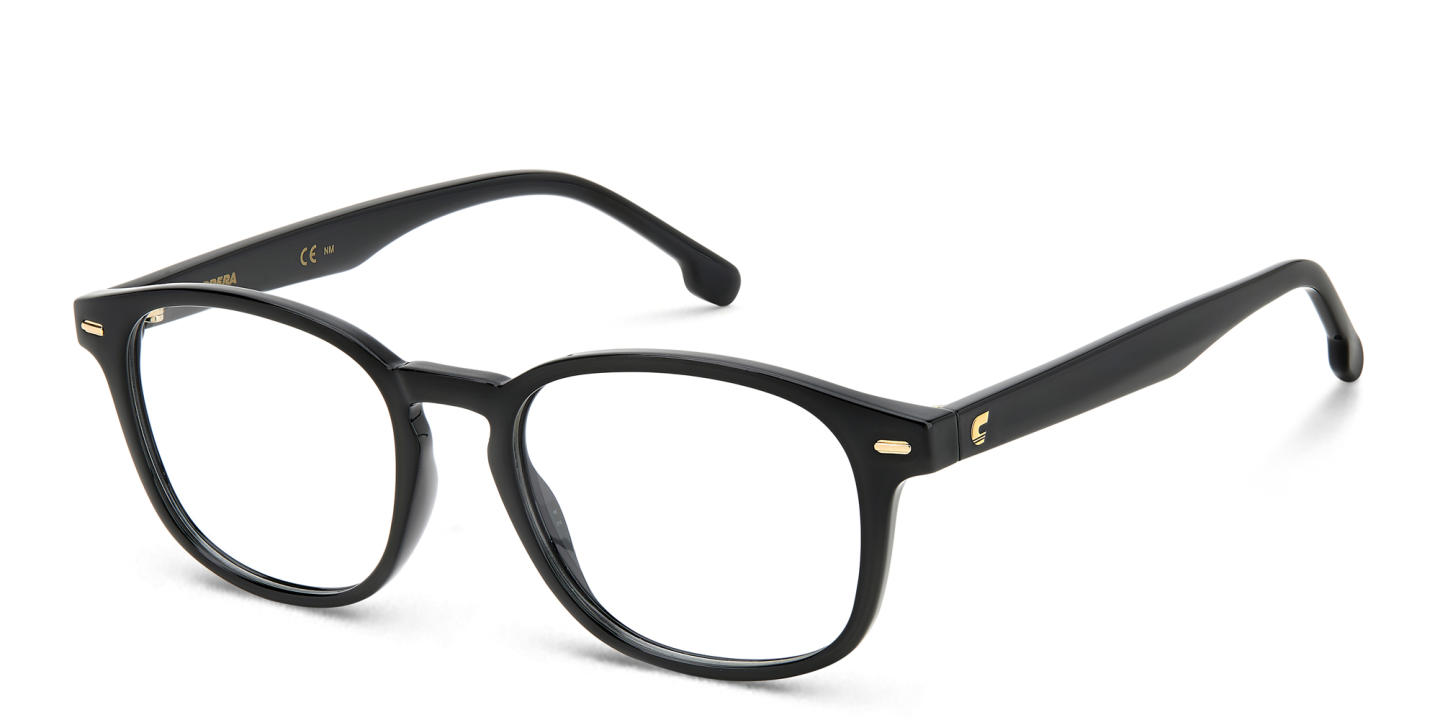 Shop Carrera Logo Kids Square Eyeglasses in Black online.