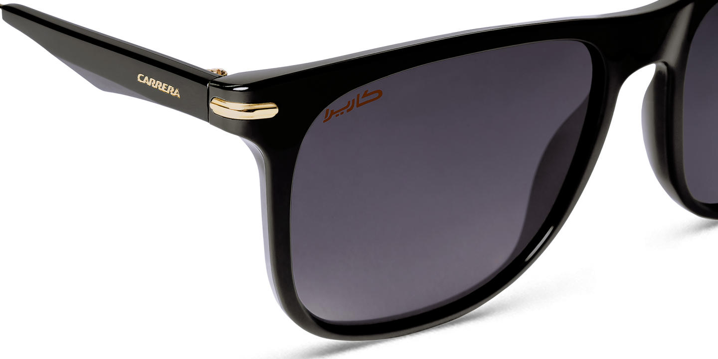 Carrera Rectangle Sunglasses in Black – Product Photo 2