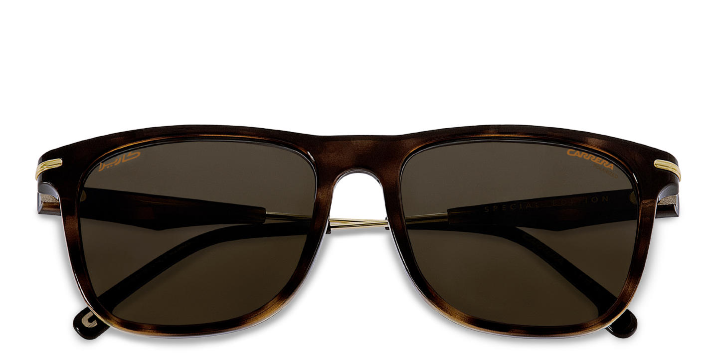 Shop Carrera Rectangle Sunglasses in Havana online.
