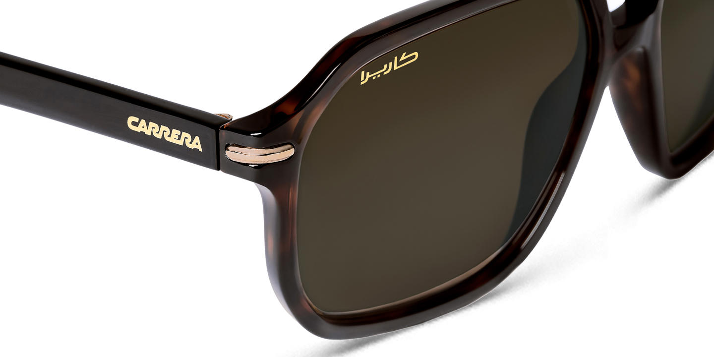 Shop Carrera Rectangle Sunglasses in Havana online.