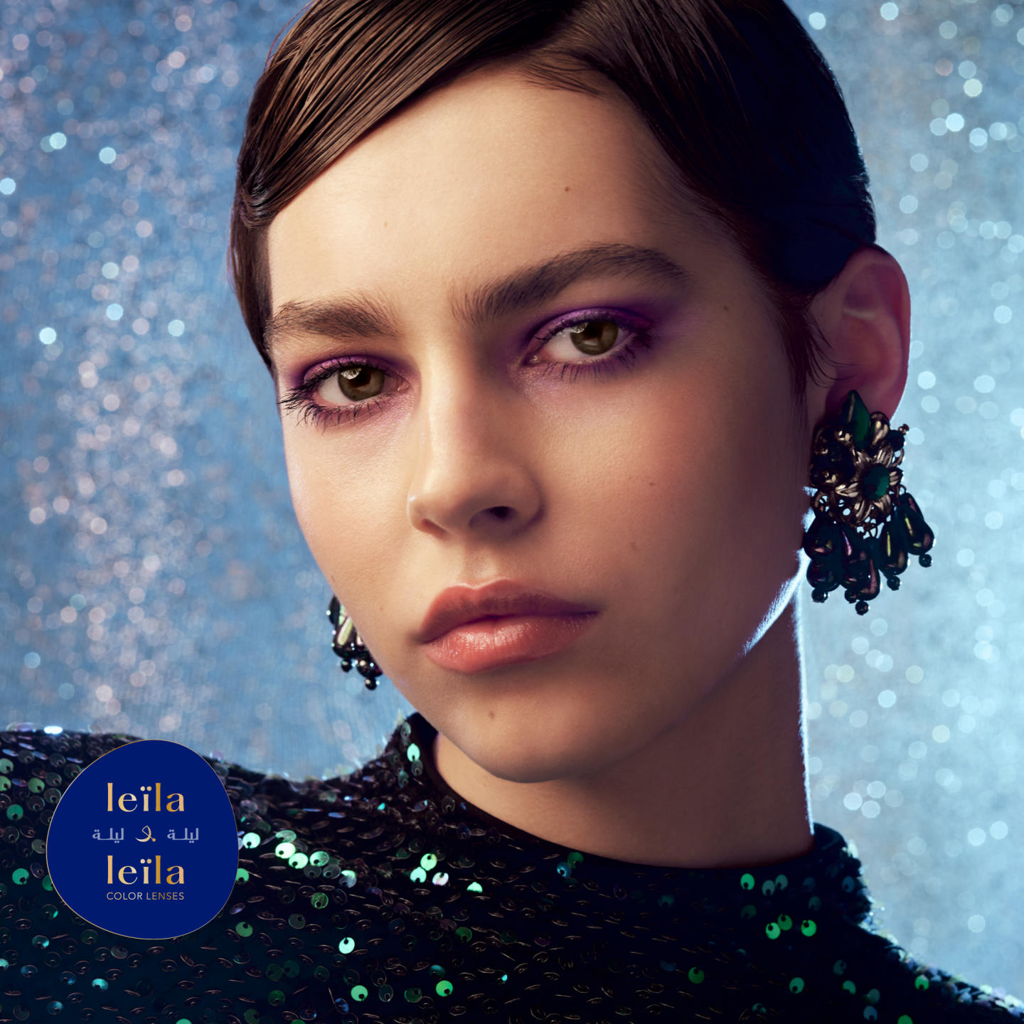 Shop LEILA & LEILA Monthly Color Contact Lenses - Safana Lush Grey in Safana Lush Grey online.