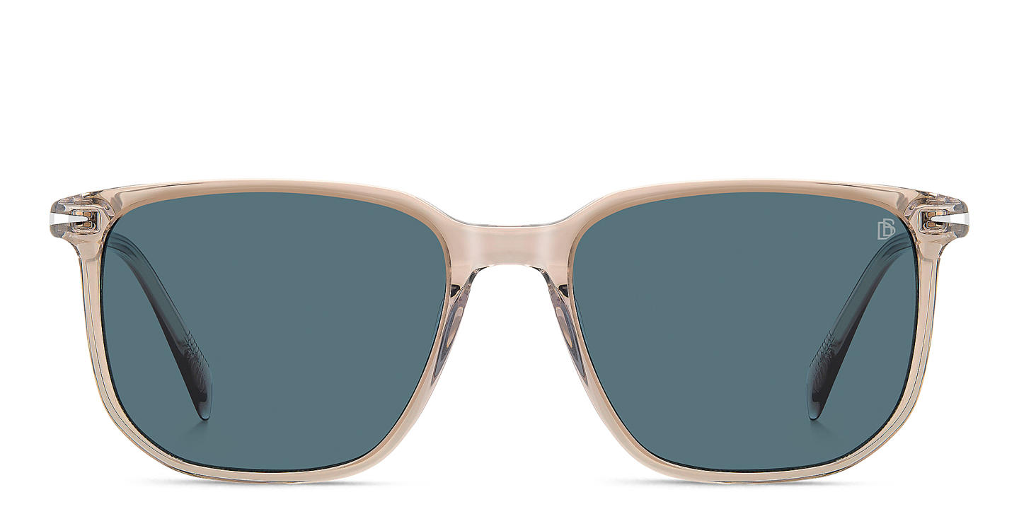DAVID BECKHAM Timeless Icons Square Sunglasses in Beige – Product Photo 0
