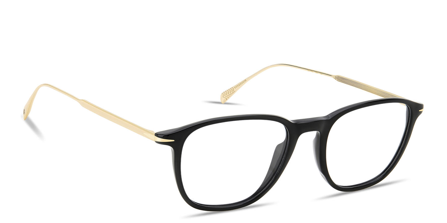 Shop DAVID BECKHAM Talisman Square Eyeglasses in Black online.