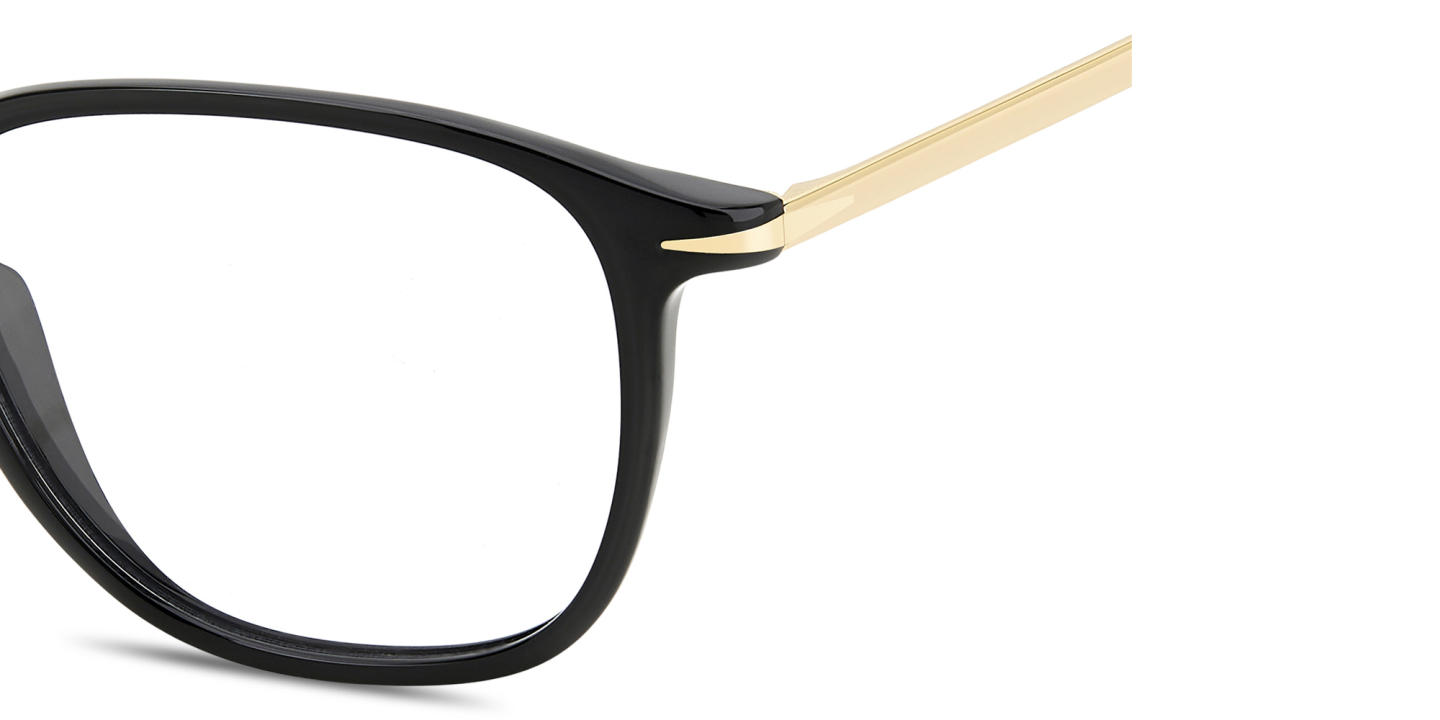 Shop DAVID BECKHAM Talisman Square Eyeglasses in Black online.