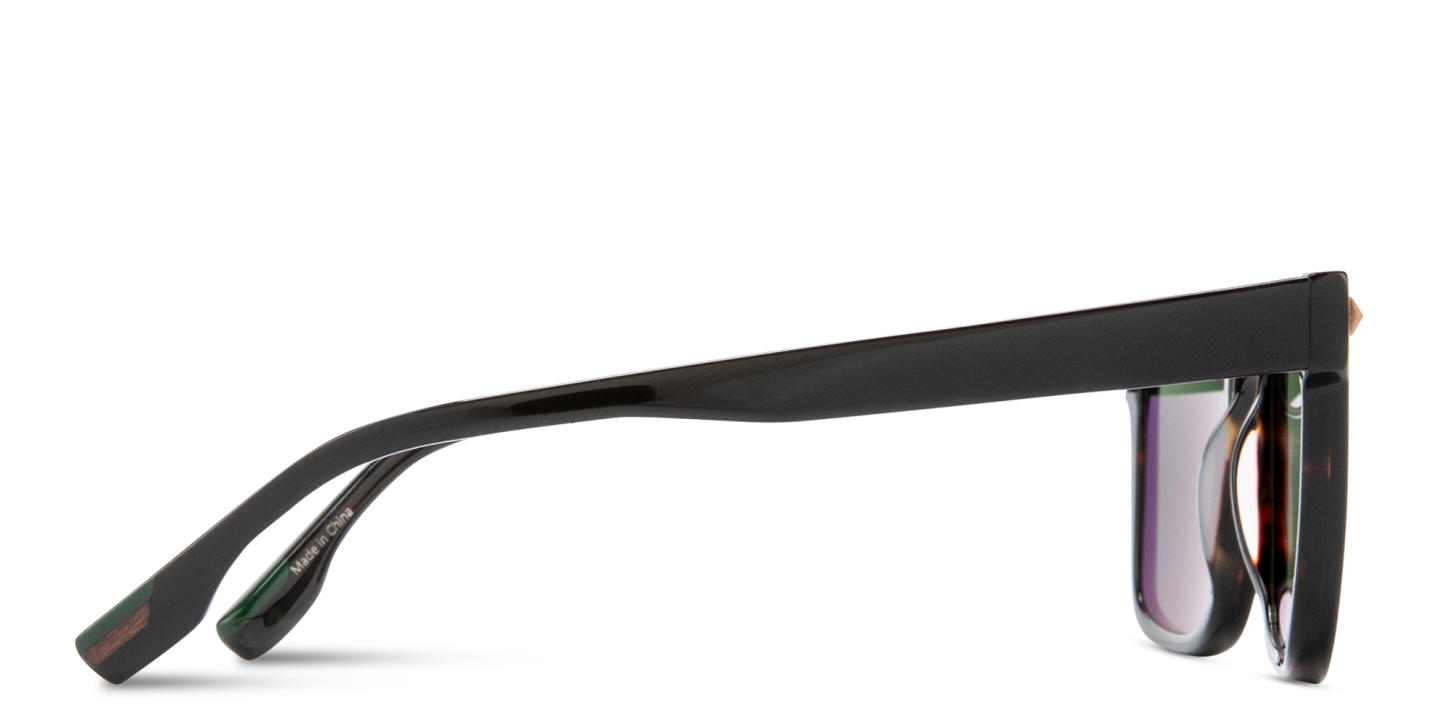 Shop Woodys Burke Square Sunglasses in Black online.