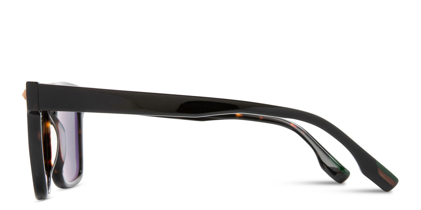 Shop Woodys Burke Square Sunglasses in Black online.