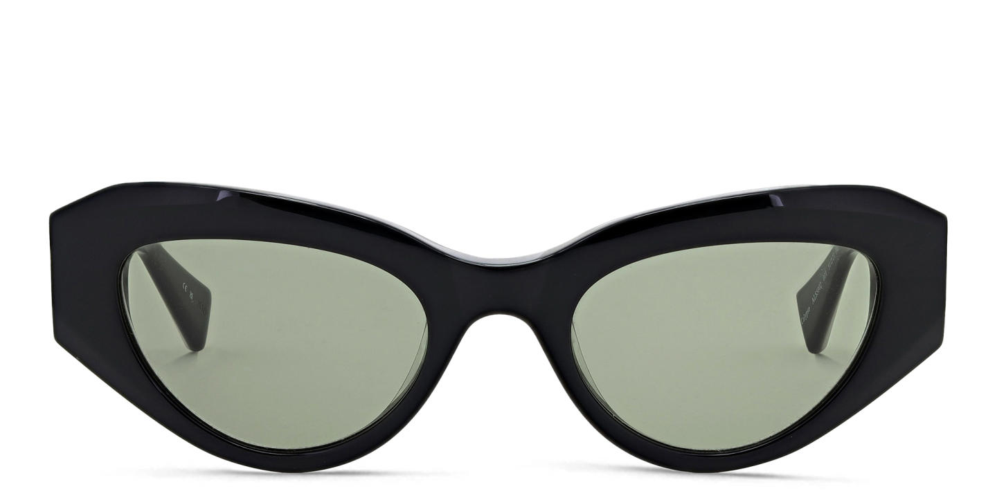 Shop ALL SAINTS Logo Cat-Eye Sunglasses in Black online.