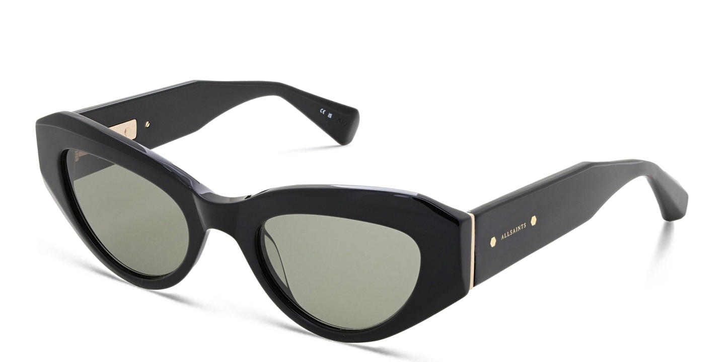 ALL SAINTS Logo Cat-Eye Sunglasses in Black – Product Photo 1