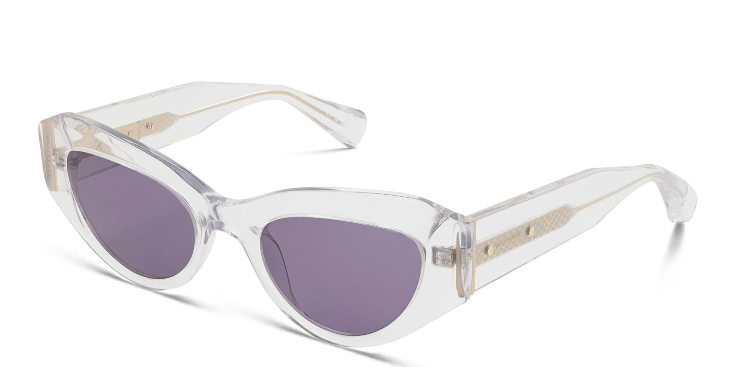 ALL SAINTS Logo Cat-Eye Sunglasses in Clear – Product Photo 1