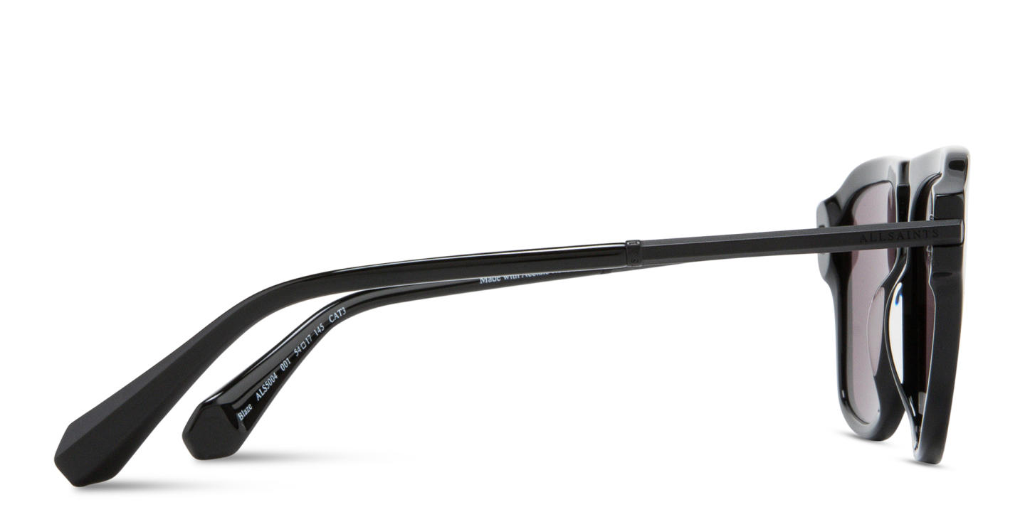 ALL SAINTS Logo Aviator Sunglasses in Black – Product Photo 2