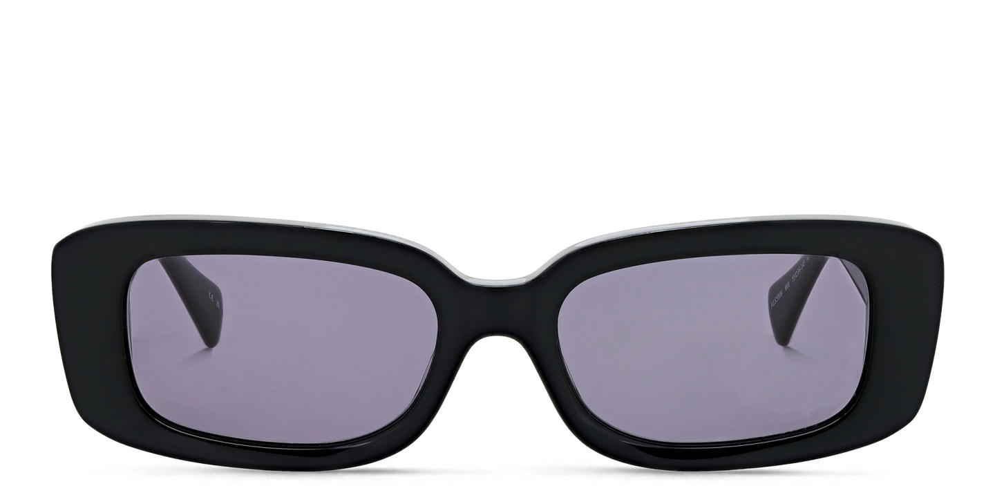 ALL SAINTS Logo Rectangle Sunglasses in Black – Product Photo 0