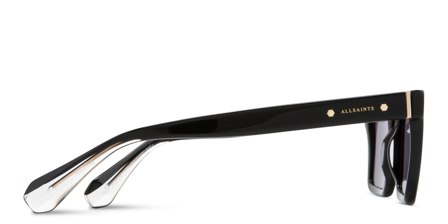 نظارات شمسية مستطيلة بشعار العلامة من اول سينتس بلون أسود - صورة المنتج 2