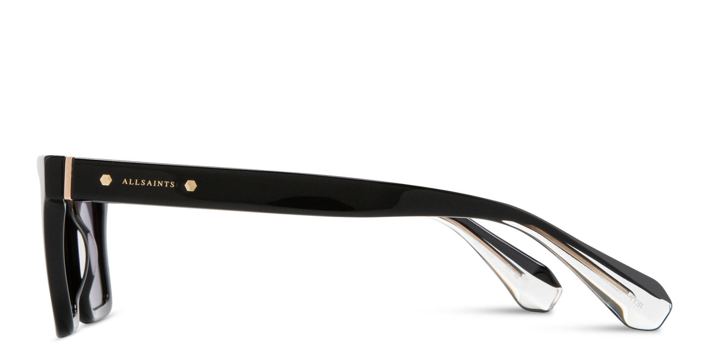 ALL SAINTS Logo Rectangle Sunglasses in Black – Product Photo 3