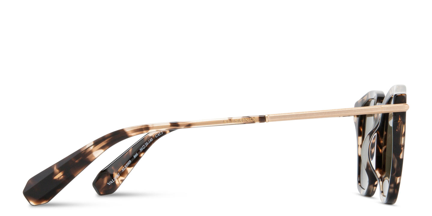 Shop ALL SAINTS Logo Square Sunglasses in Clear online.