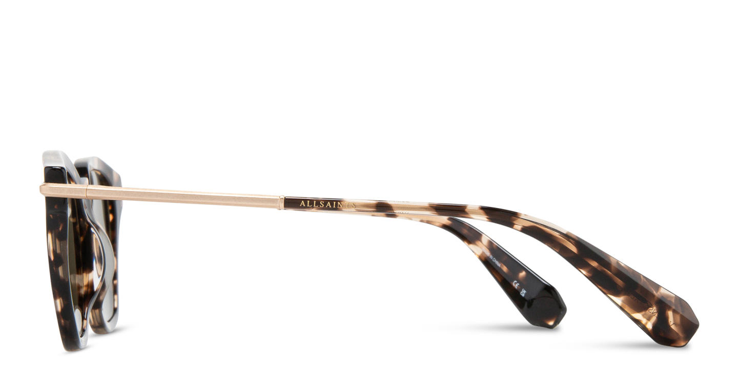 Shop ALL SAINTS Logo Square Sunglasses in Clear online.