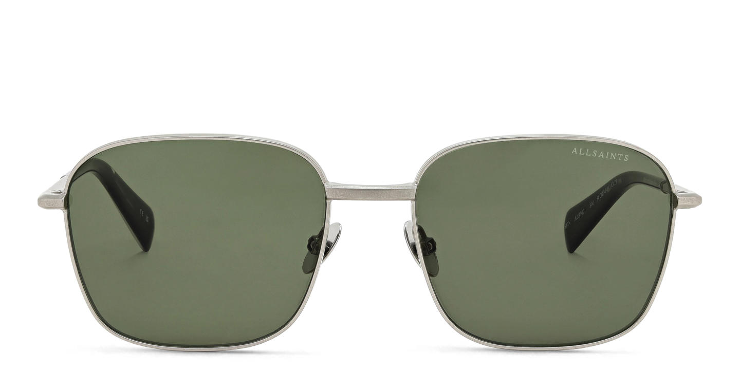 ALL SAINTS Logo Square Sunglasses in Silver – Product Photo 0