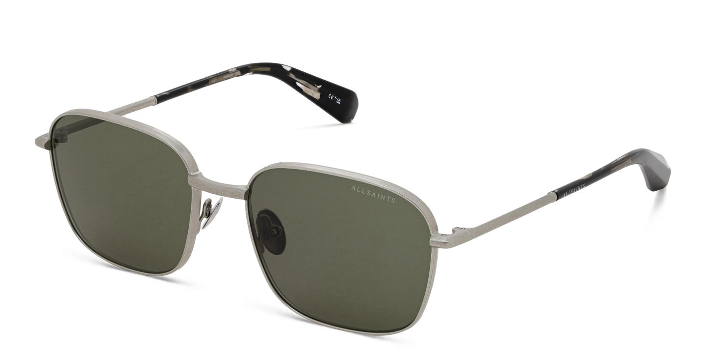 ALL SAINTS Logo Square Sunglasses in Silver – Product Photo 1