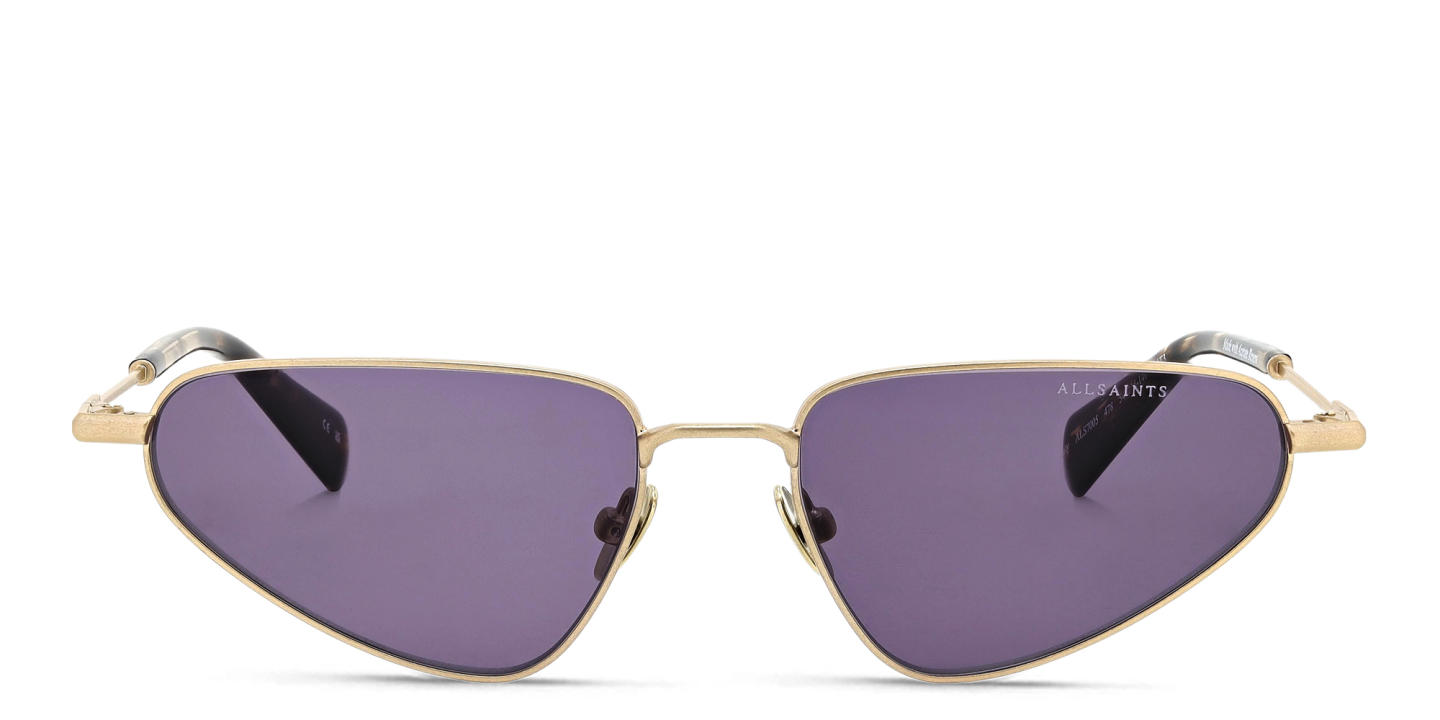 ALL SAINTS Logo Cat-Eye Sunglasses in Gold – Product Photo 0