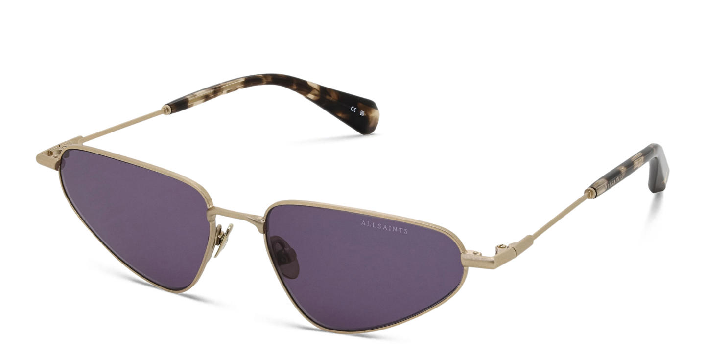 ALL SAINTS Logo Cat-Eye Sunglasses in Gold – Product Photo 1