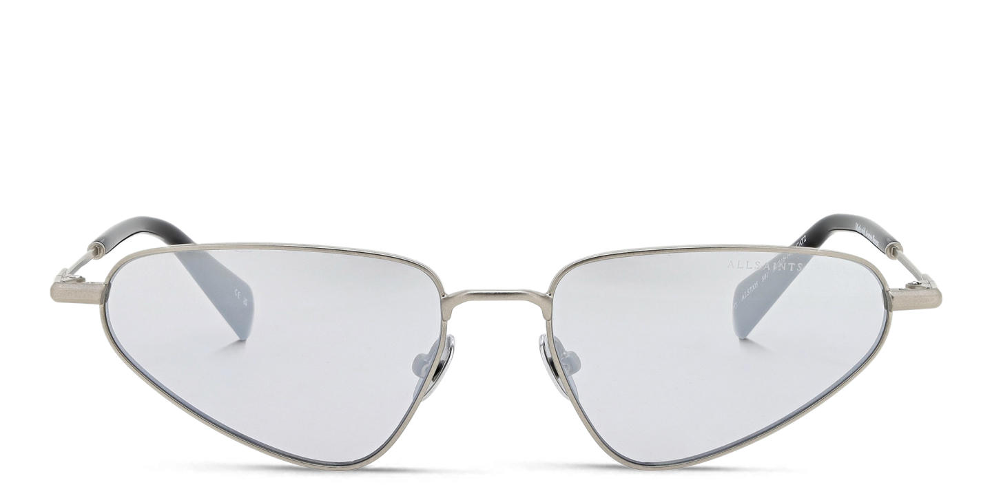ALL SAINTS Logo Cat-Eye Sunglasses in Silver – Product Photo 0