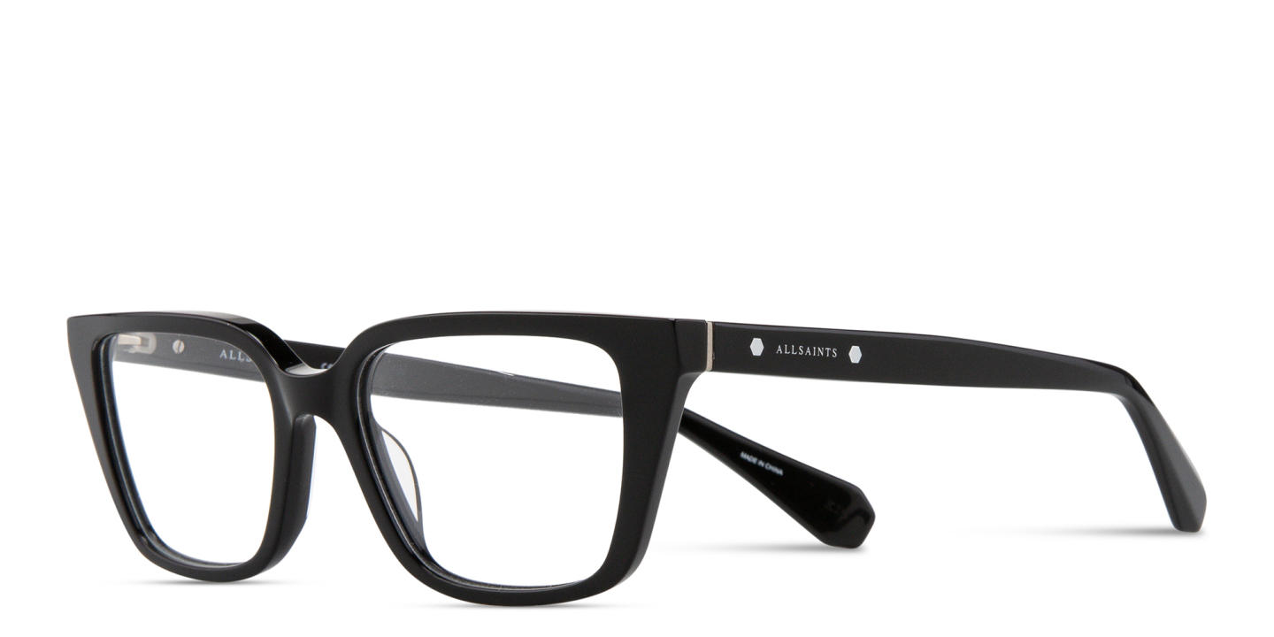 ALL SAINTS Logo Cat-Eye Eyeglasses in Black – Product Photo 1