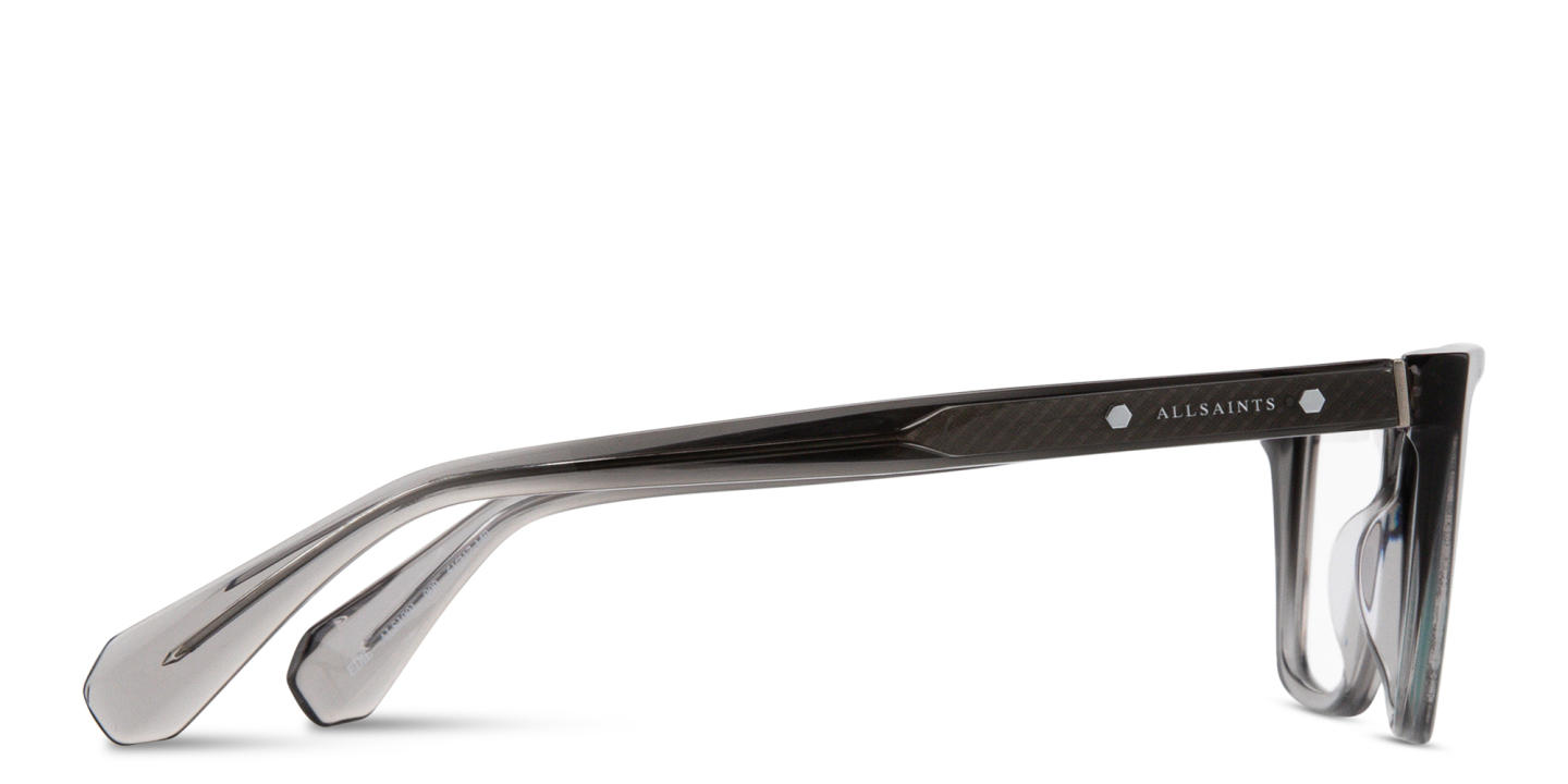 ALL SAINTS Logo Cat-Eye Eyeglasses in Transparent Grey – Product Photo 2